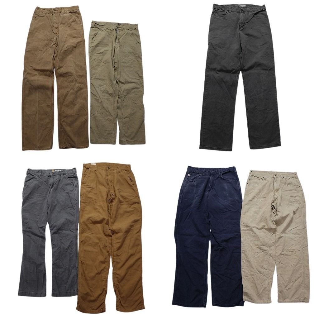 古着卸 カーハート Carhartt ダック ペインター パンツ 7枚セット メンズ 32 ワーク ハンマーループ ツールポケット 古着 NB9808
