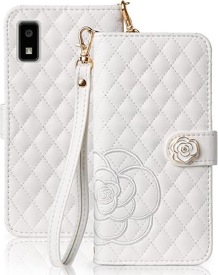 【在庫処分】AQUOS wish ケース AQUOS wish2 手帳型ケース 薔薇 バラ 刺繍 SHG06 ケース 手帳型 SH-M20 手帳型カバー おしゃれ A104SH スマホケース 女性 上品 高級レザー 軽量 手触り 可愛い SH-51C