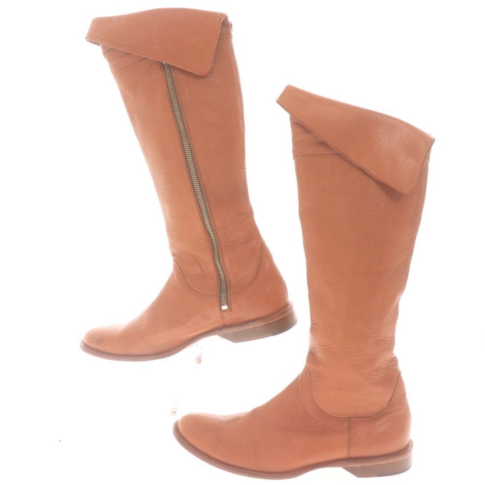 ワイズ ヨウジヤマモト ブーツ YN E06 761 靴 ロング レディース 6 24.5cm相当 ブラウン き