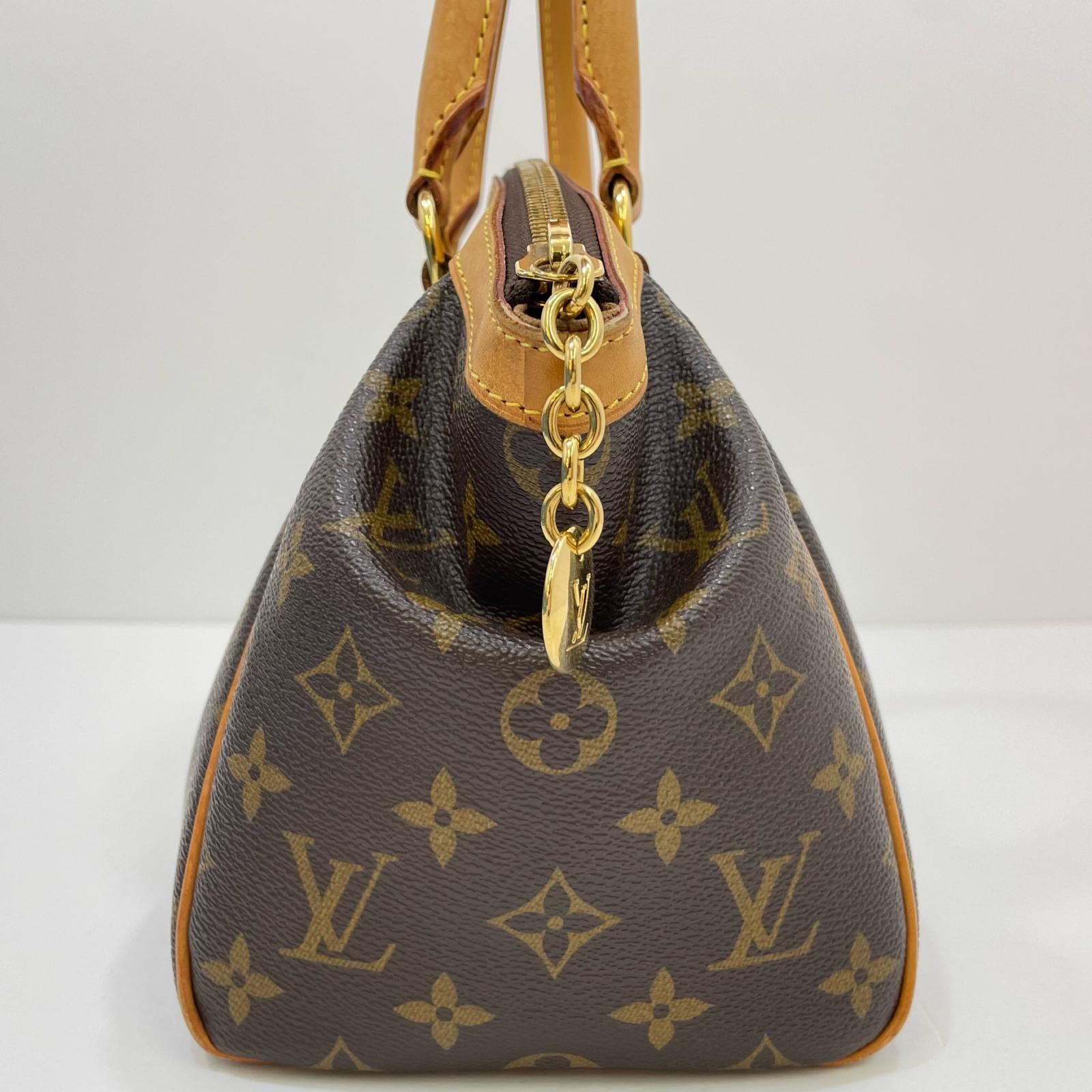 中古美品 ルイヴィトン モノグラム ティヴォリ PM ハンドバッグ M40143 