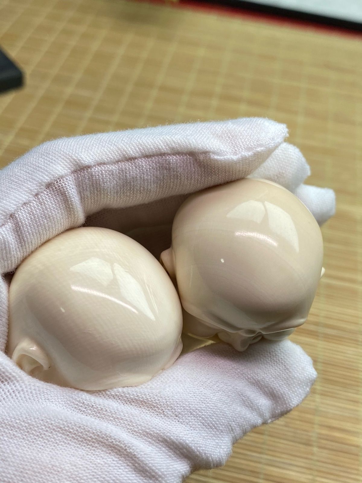 天然マンモス牙美しい手作り彫刻 弥勒仏頭 保健球 天然マンモス牙美しい手作り彫刻 弥勒仏頭 保健球