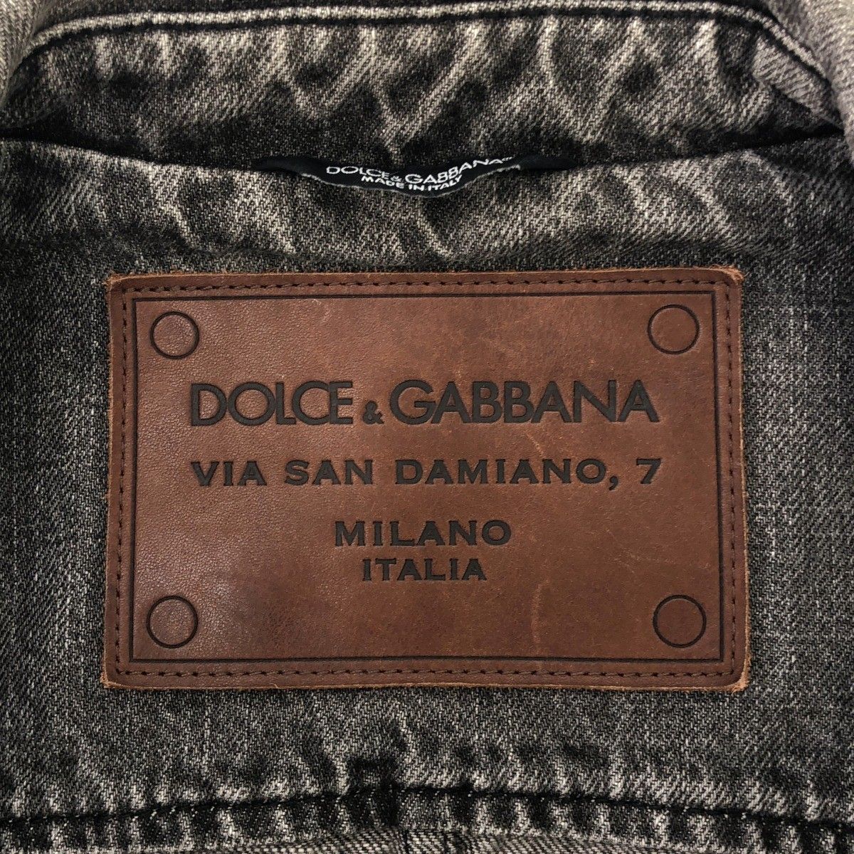 DOLCE&GABBANA リペアデニム　ジャケット DOLCE&GABBANA ドルチェ＆ガッバーナ ダメージリペア加工デニム