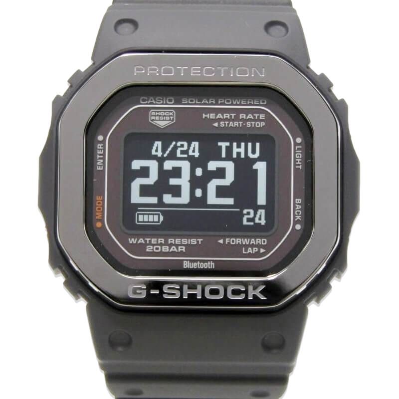 CASIO G-SHOCK Gショック DW-H5600MB-1JR G-SQUAD Gスクワッド 心拍計 Bluetooth USB ソーラー スクエア デジタル ブラック 黒 28009865