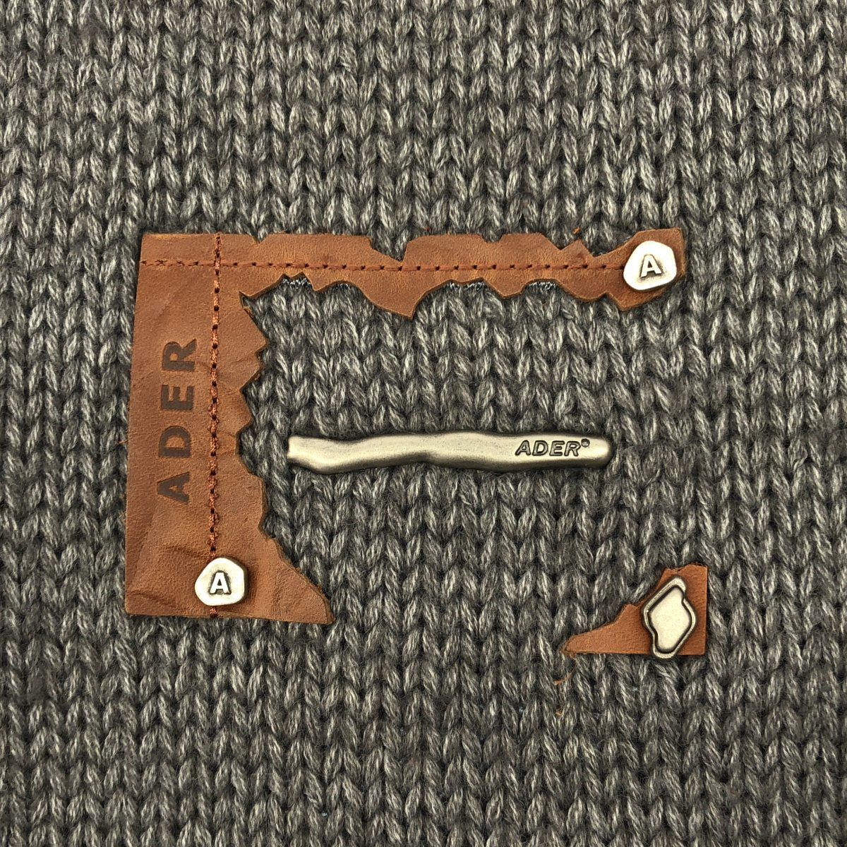 ADER ERROR アーダーエラー Torn Label Muffler フィンガーマフラー