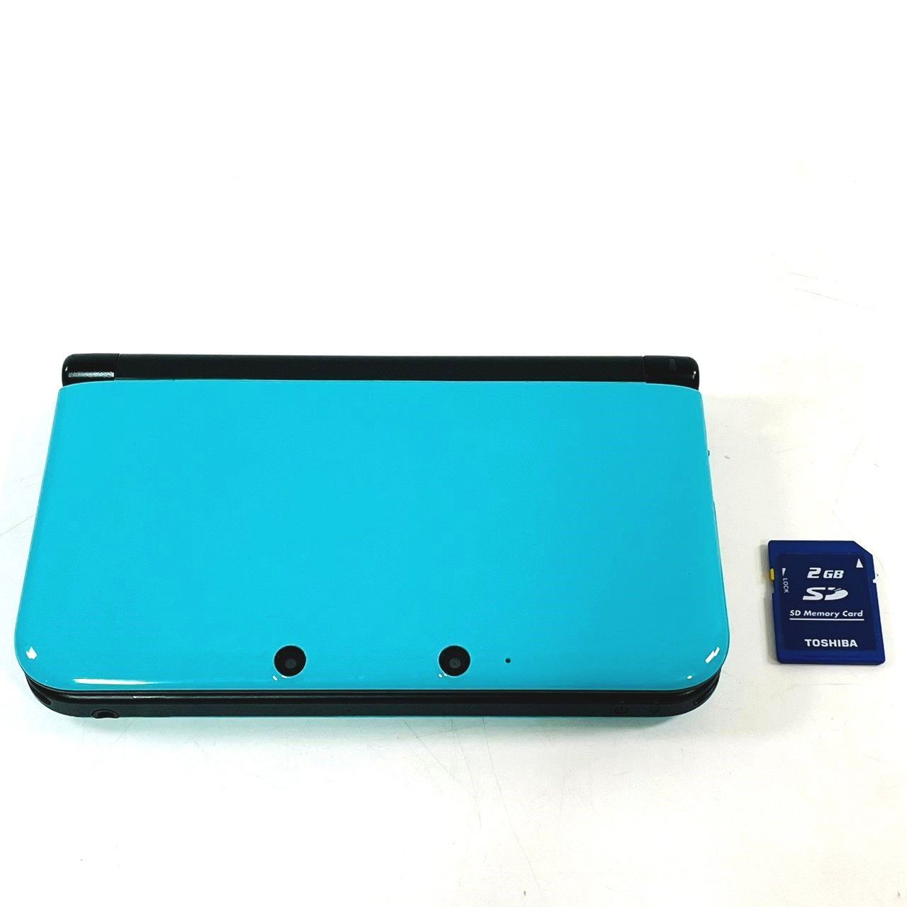 【動作OK】Nintendo 3DS LL ターコイズ ブラック リミテッド パック 本体 SDカード 限定