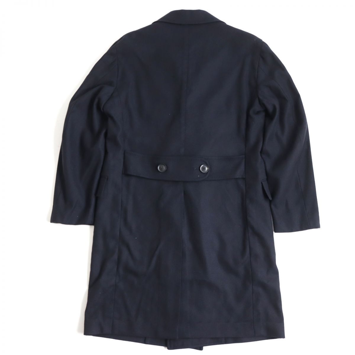 美品>STILE LATINO ネイビー ウール カシミヤ ジャケット 48
