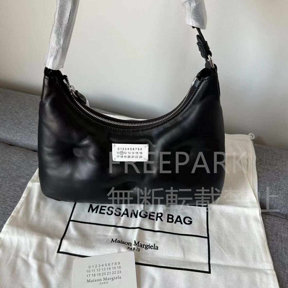 新品未使用 Maison Margiela メゾンマルジェラ グラムスラム Glam Slam Hobo ショルダーバッグ トートバッグ ハンドバッグ  革 ブラック - メルカリ