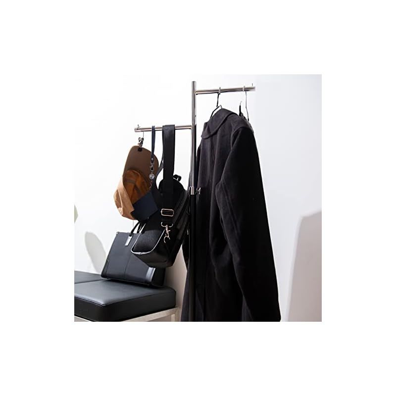 タマトシ ハンガーラック 業務用 頑丈 組立式 スリム 段違い ブラック 5年 0 MARWIL-DEMENAGEMENTS_CH