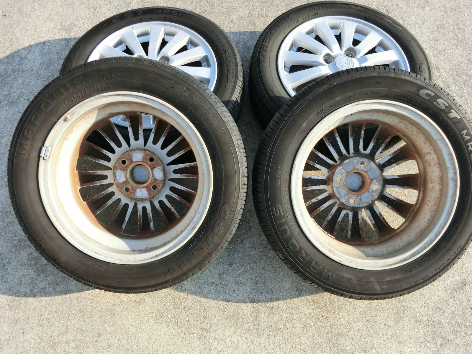 806] ダイハツ純正 14インチ アルミホイール 14×4.5J +45 PCD100