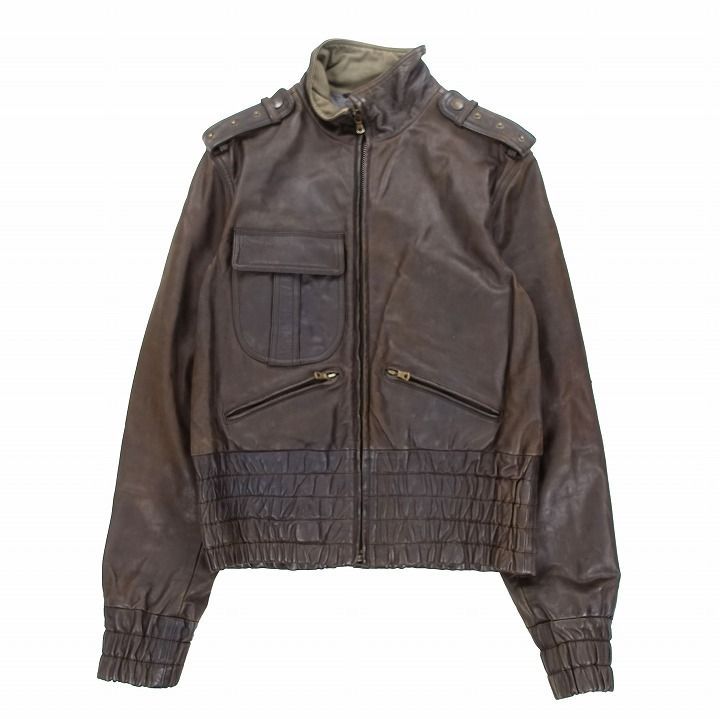 archive D&G ドルガバ レザー ジャケット/ブルゾン/size46 ドルチェ&ガッバーナ ドルガバ アーカイブ オールド スタッズ ゴート