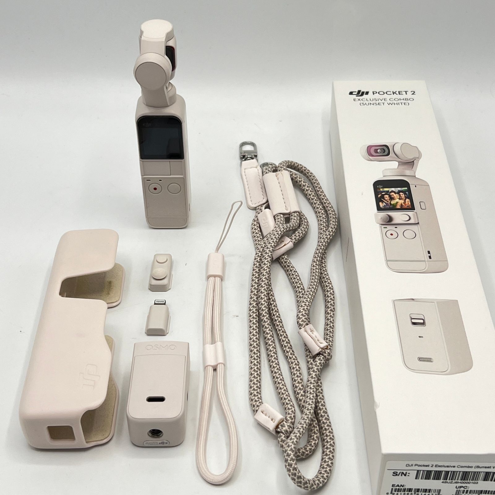 DJI POCKET 2 コンボ OP2CP4 サンセット ホワイト ハンドヘルド アクションカメラ 4K ポケット Exclusive Combo 本体