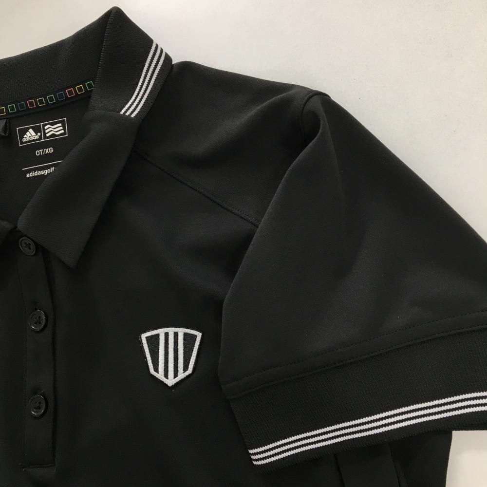 adidas アディダス 黒 ポロシャツ ゴルフウェア Mサイズ - メルカリ