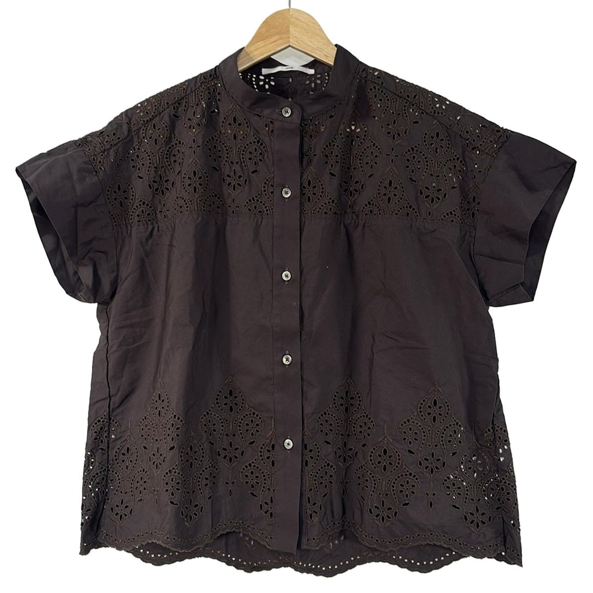 TICCA ティッカ 半袖シャツブラウス サイズF レディース - パープル パンチング|刺繍