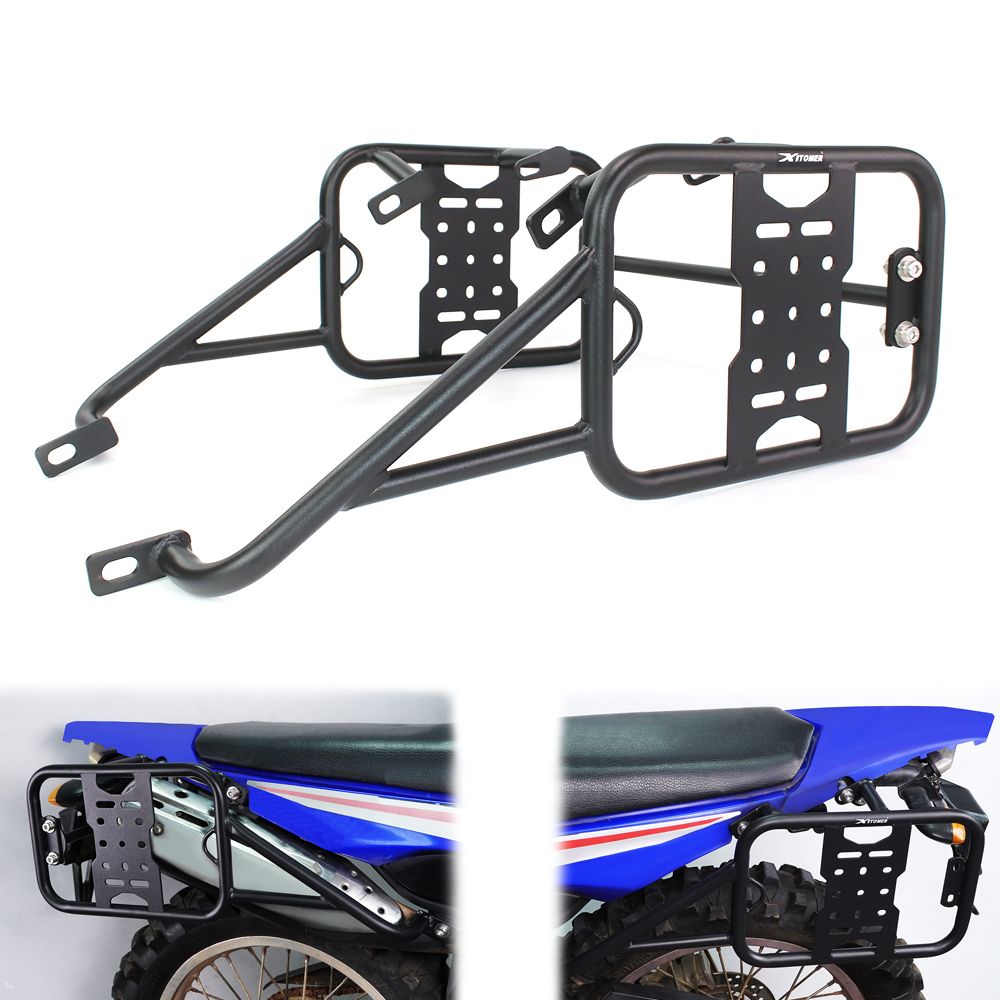 ヤマハ XT250 XT 250 2008-2025 対応 バイク サイドパニアラック サドルバッグ サドルバッグサポートガードバー マウントブラケット