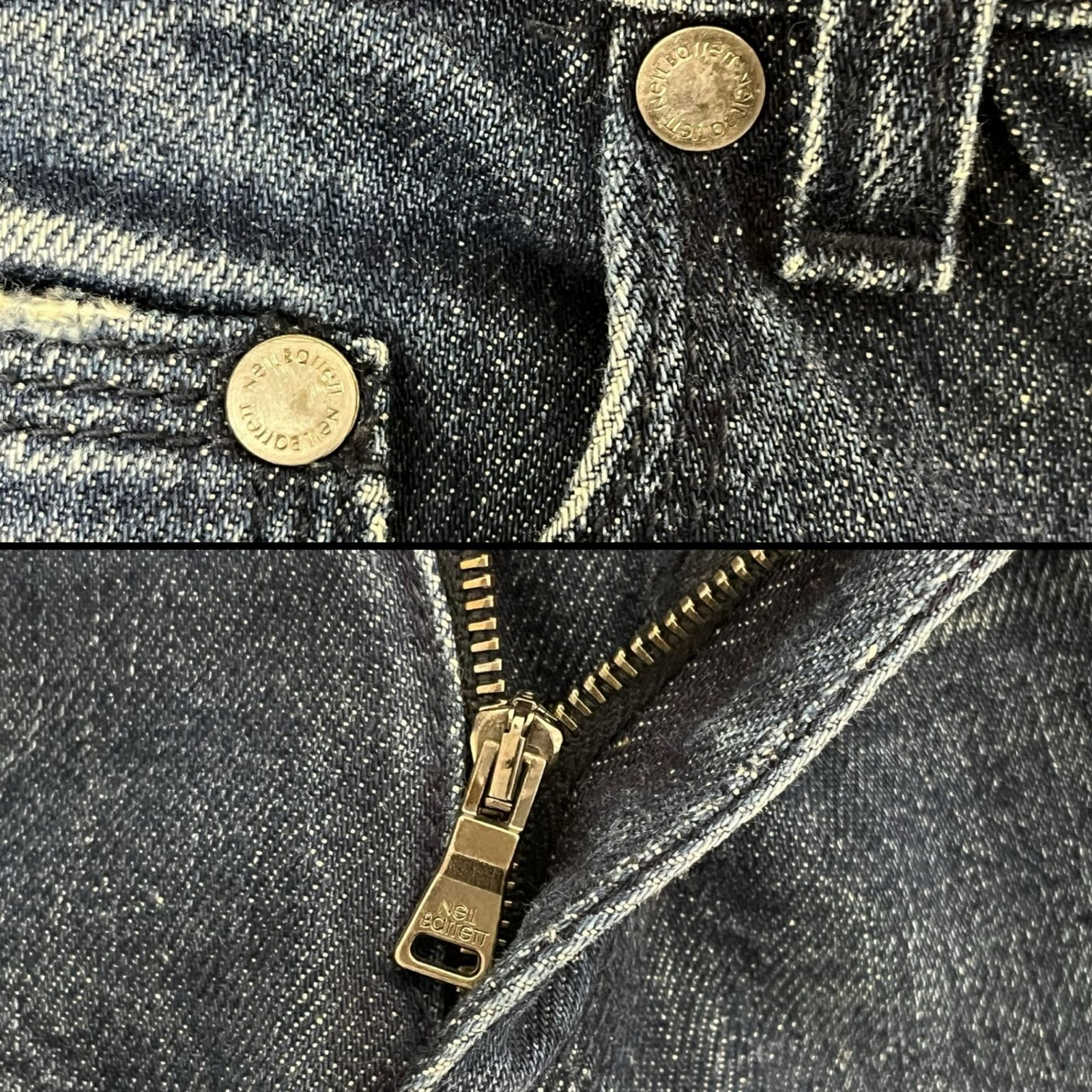 NEIL BARRETT (ニールバレット) USED 加工 デニム パンツ BDE103 T6807 