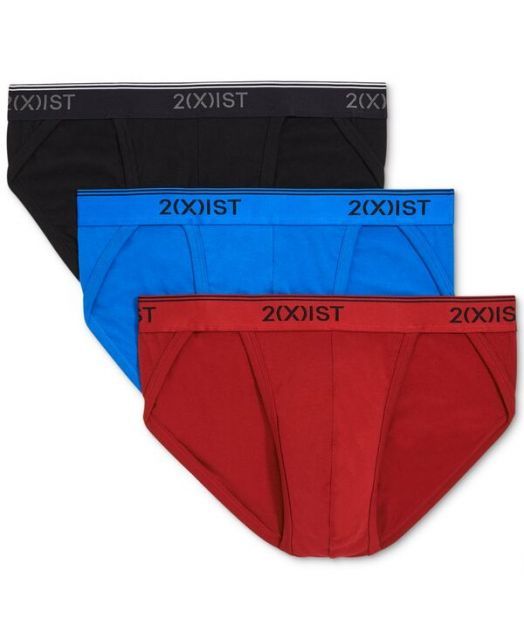 送料無料 ツーイグジスト メンズ ブリーフパンツ アンダーウェア Men s 3-Pk. Stretch Sport Brief Red|Blue|Black