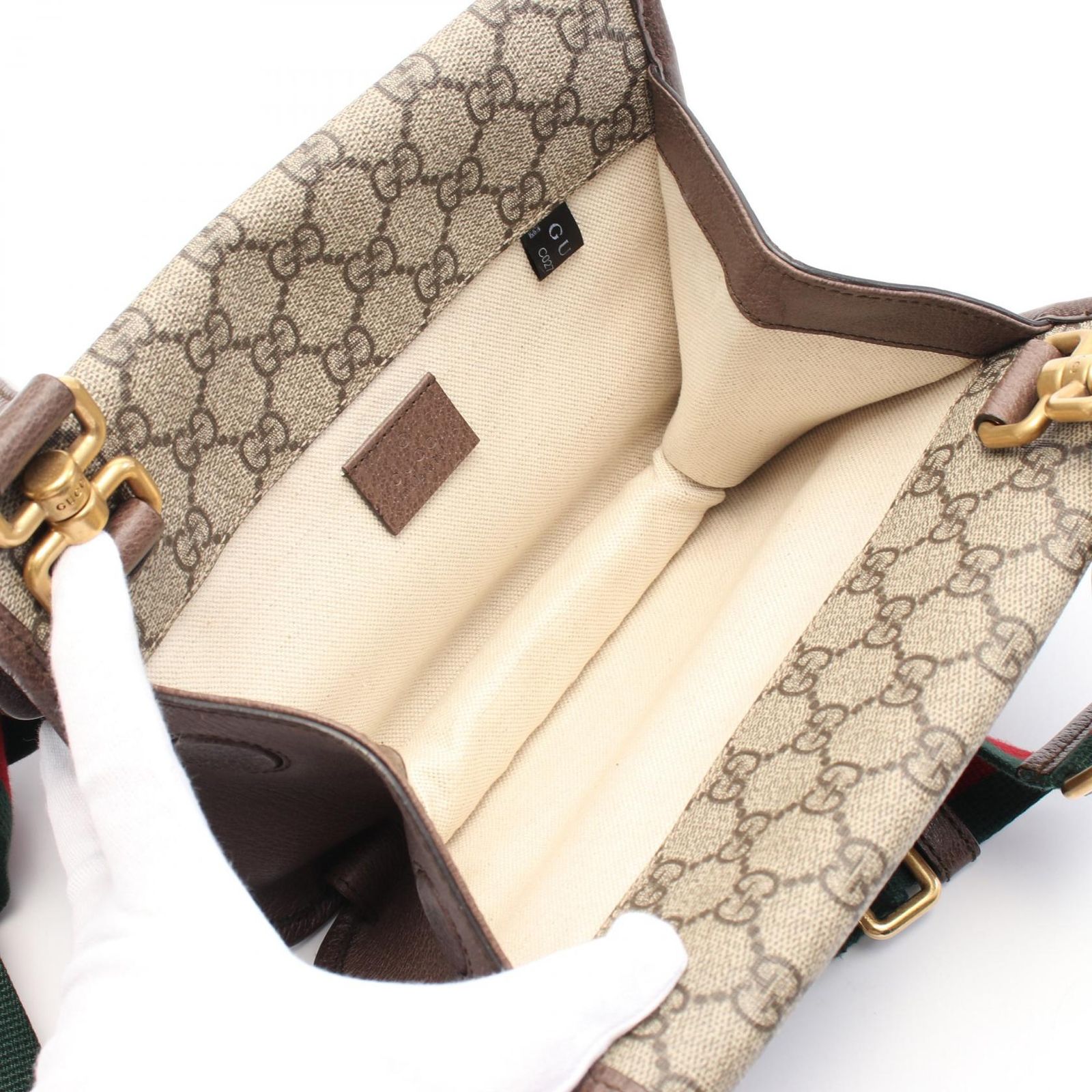 グッチ GUCCI ショルダーバッグ キャットヘッド GGスプリーム スモール  