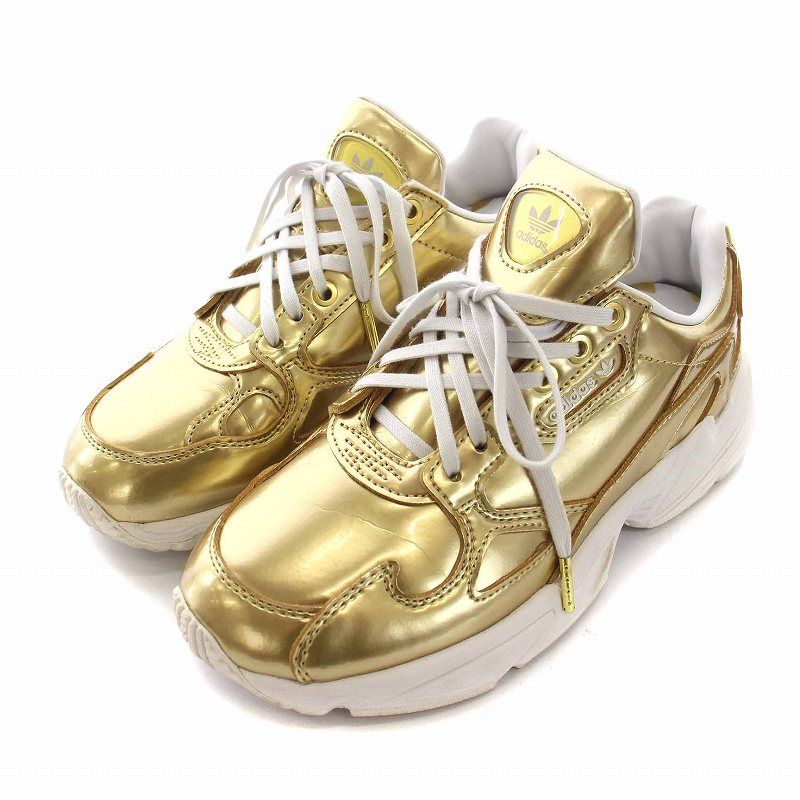 未使用　adidas originals ファルコンW ゴールド スニーカー W) アディダス ファルコン 