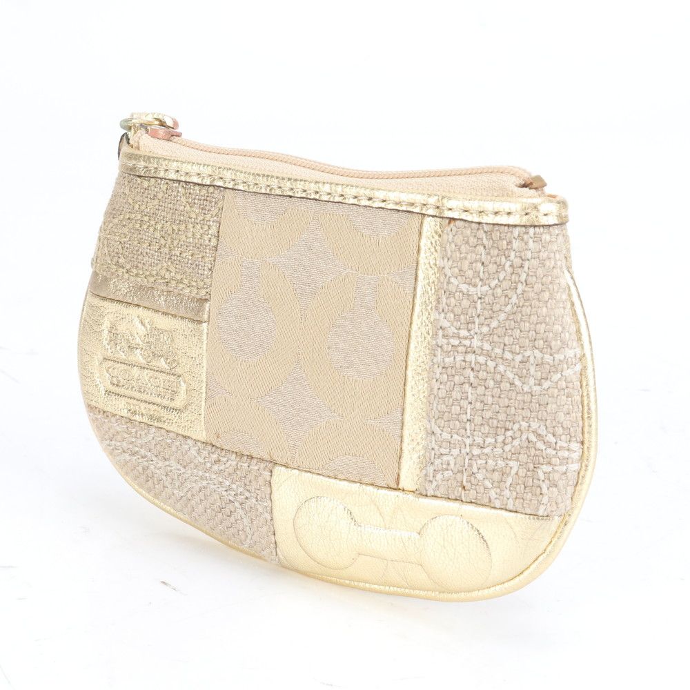 ✨新品 未使用✨COACH シグネチャー コインケース パッチワーク レザー 美品 コーチ パッチワーク シグネチャー オプアート レザー