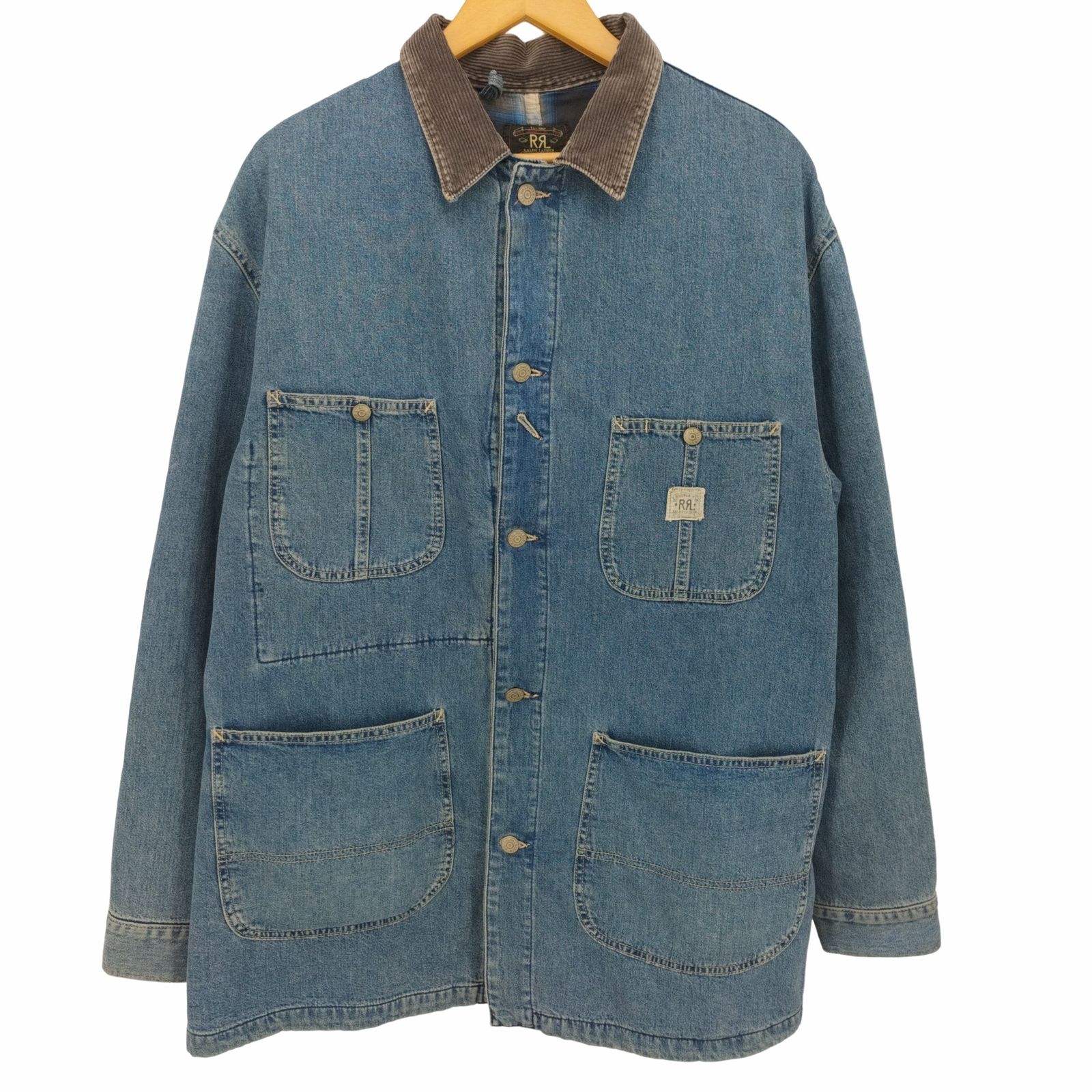 RRL  ラルフローレン 90s デニム カバーオール 三ツ星タグ USA製即決できるなら値段変えます