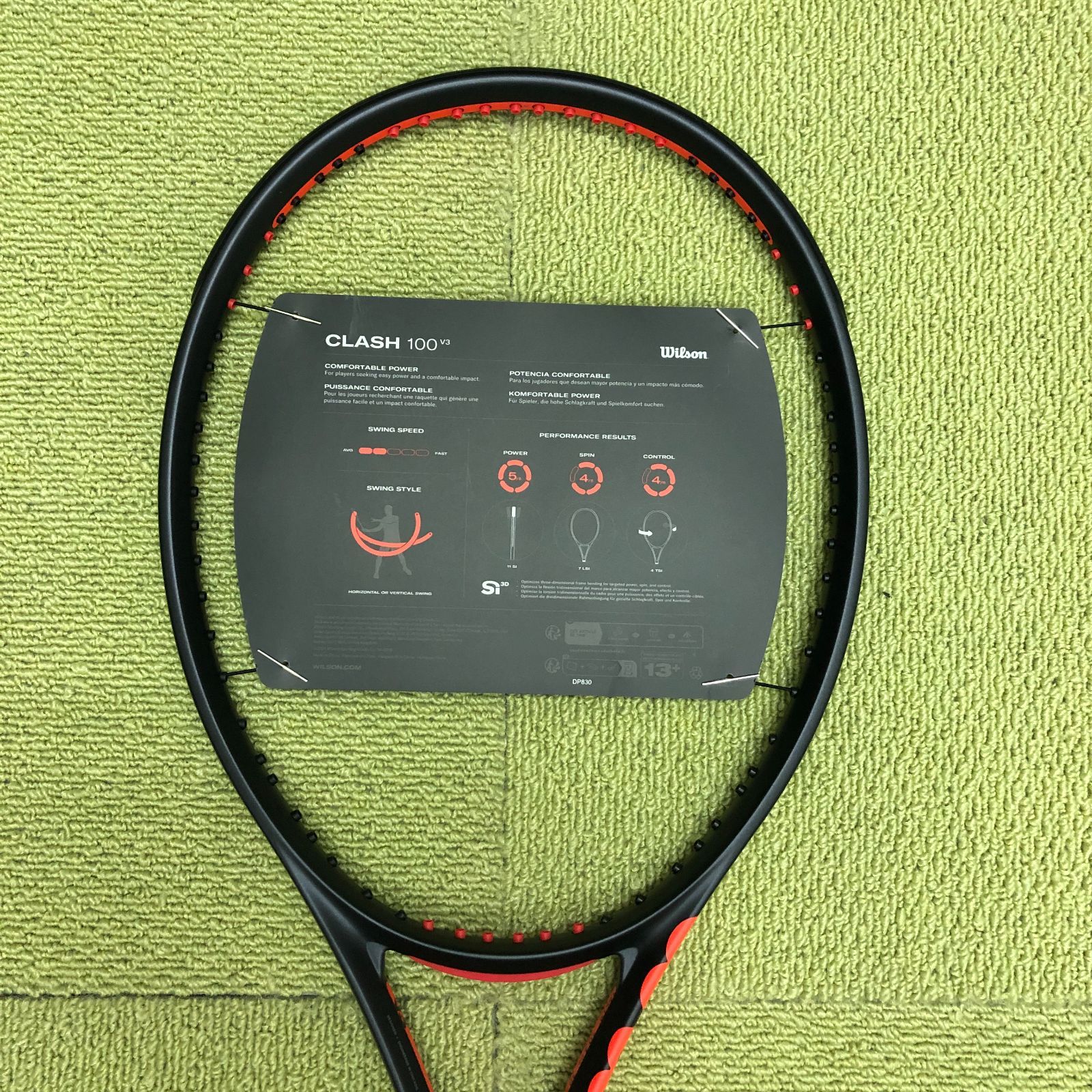 新品小傷有・おまけ付！】ウィルソン クラッシュ100 V3 G3/r361