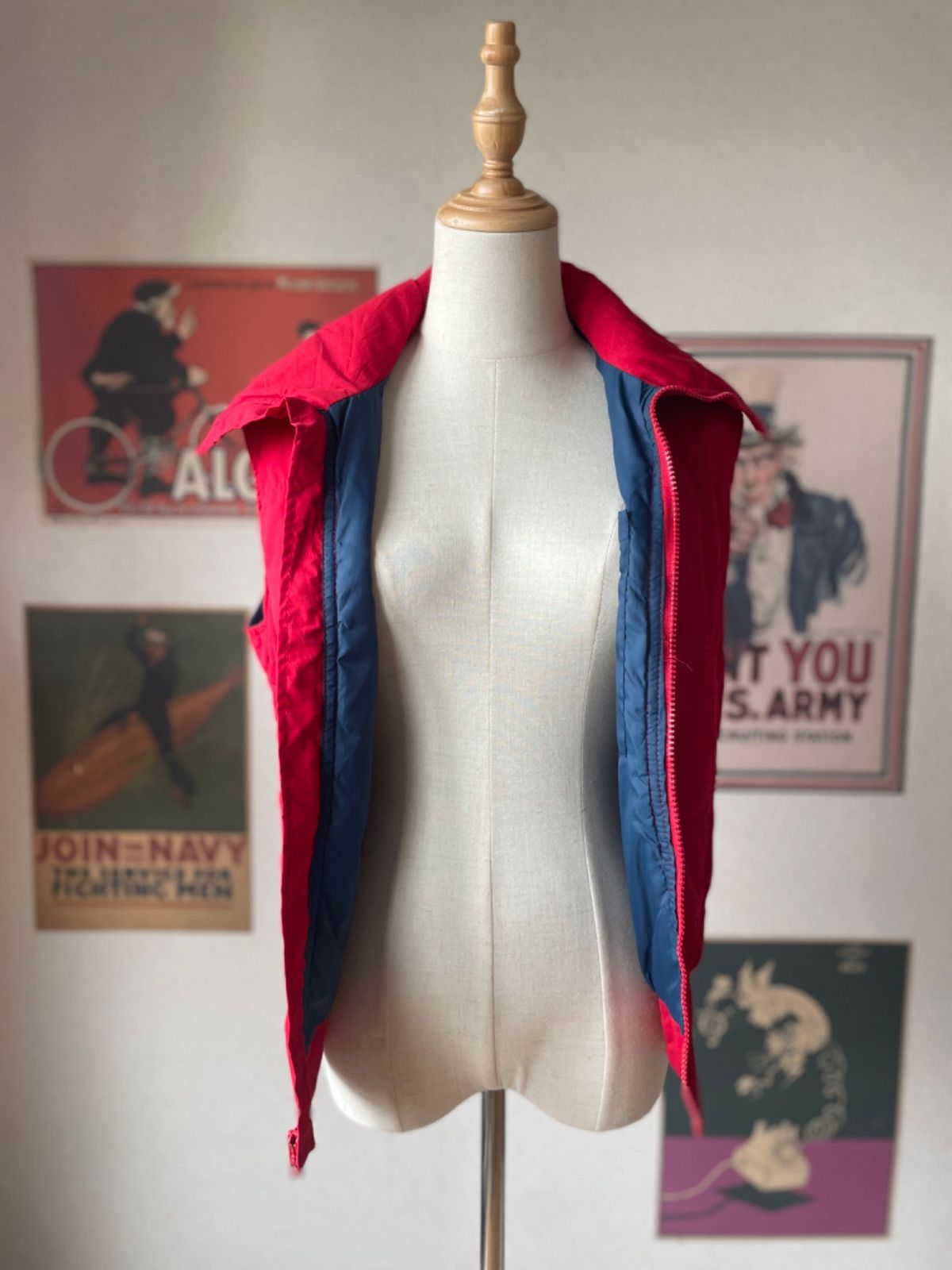 アメリカ製！【Woolrich ウールリッチ】ダウンベスト 白タグ 70s 70s Woolrich ウールリッチ ダウンベスト 白タグ レッド USA製