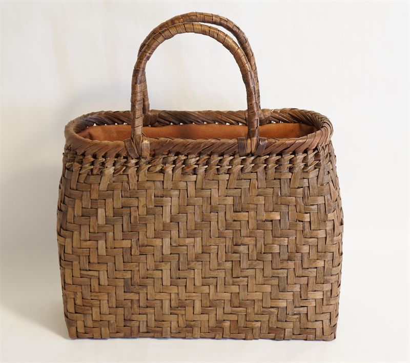 98216 山葡萄 山胡桃木 籠 バッグ かご 男女兼用 やまくるみ 網代編