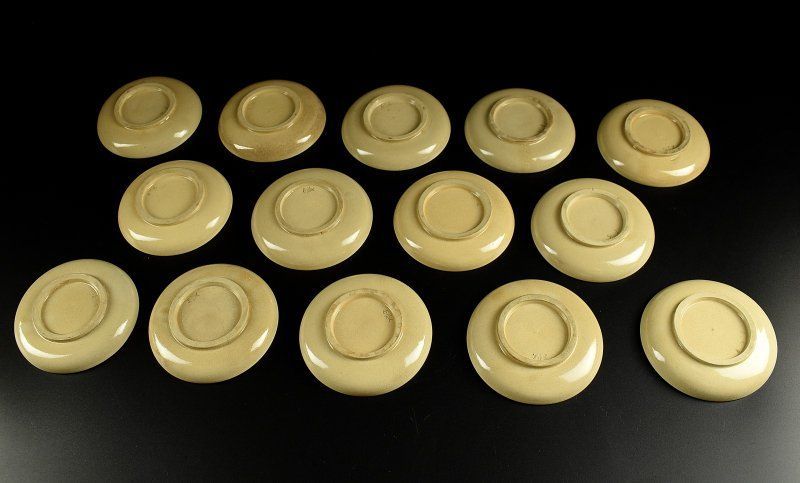 色絵小皿 十四客