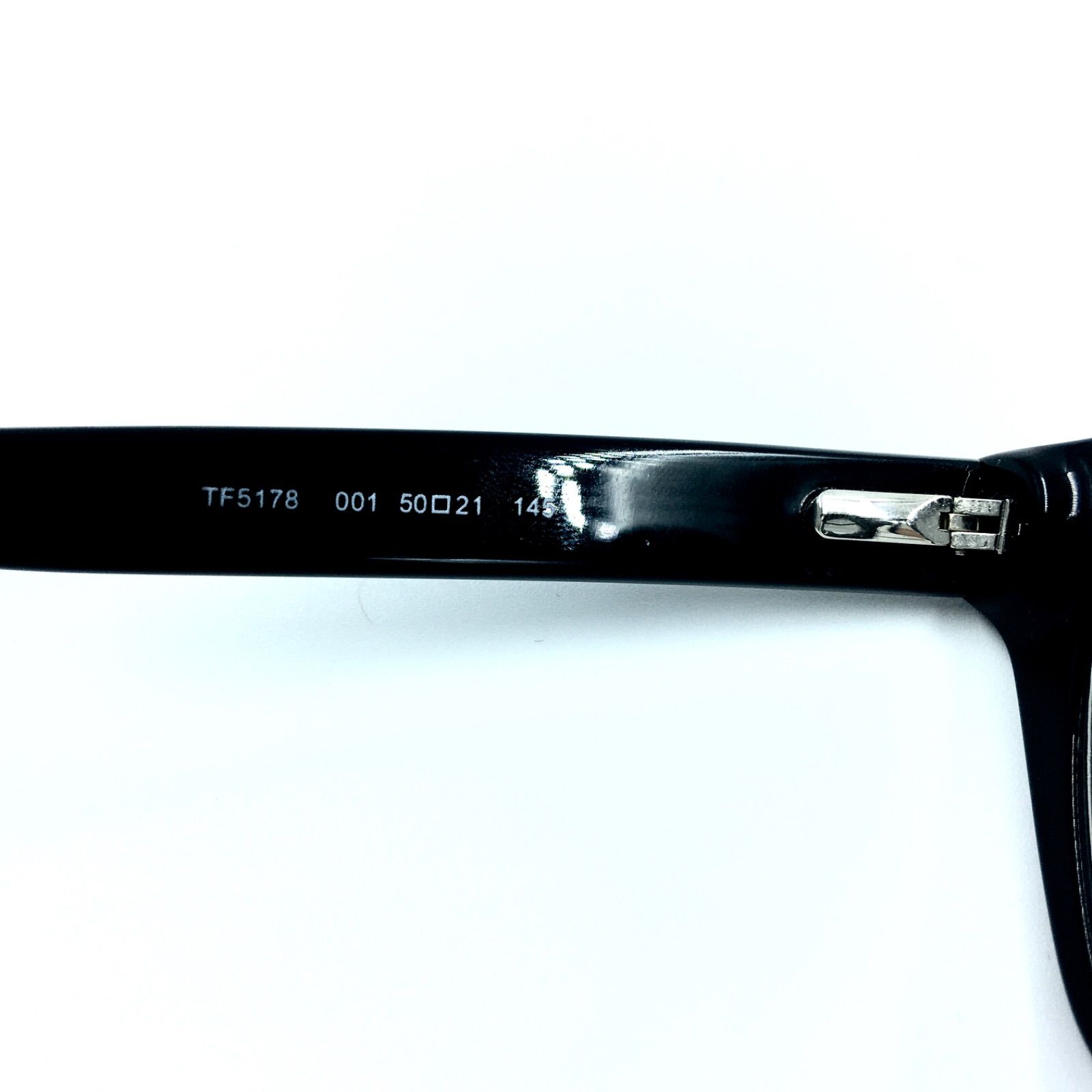 TOM FORD トムフォード FT5178 001 Eyeglass Frames メガネフレーム めがね TF5178 Shiny Black  バネ丁番フレーム
