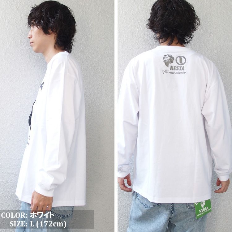 ネスタブランド ロンT NESTA BRAND 長袖 Tシャツ さがら 刺繍 キング 