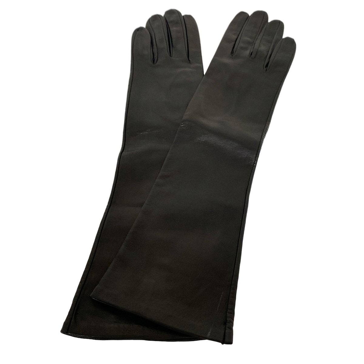 ALPO アルポ 手袋 レディース - 黒 ロンググローブ レザー