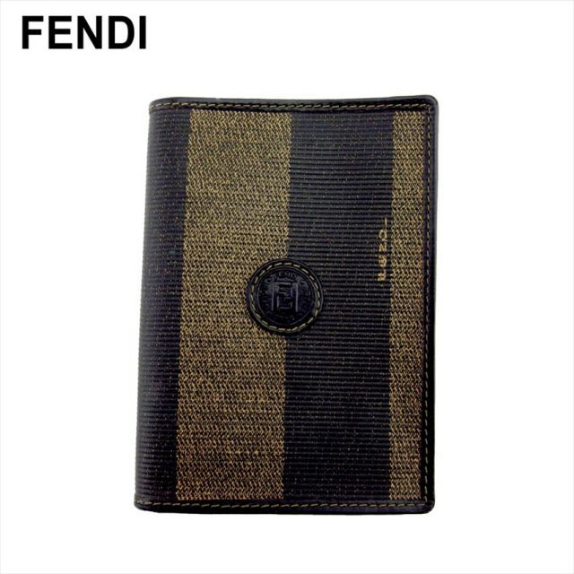 フェンディ FENDI メガネケース ペカン PVC/レザー ブラックｘブラウン フェンディ FENDI メガネ ケース ペカン柄 PVC レザー 黒 グレー 眼鏡