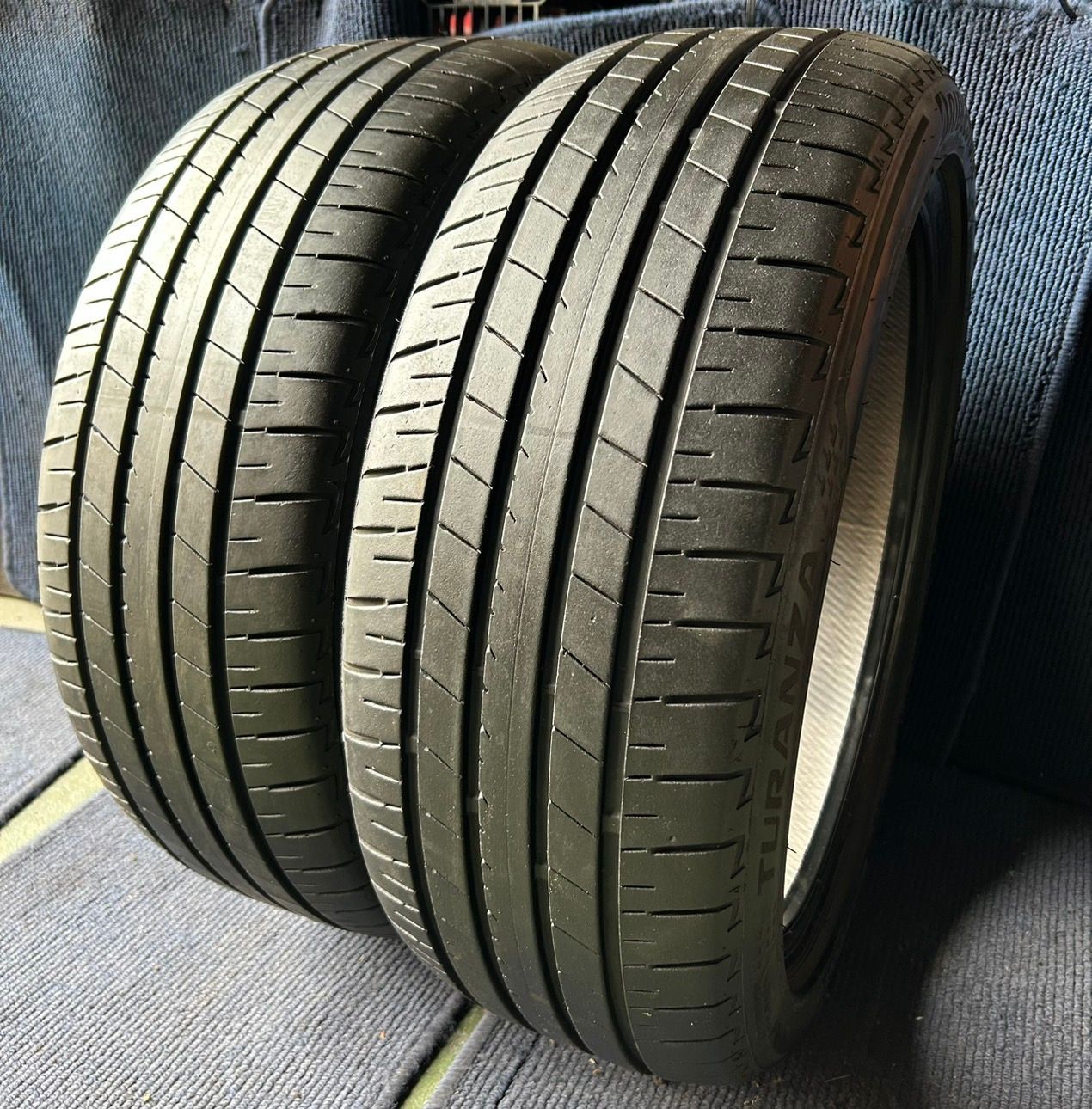 製造 溝8 8.5分山 BRIDGESTONE TURANZA T005A 2本 225 45R19 ASP3160