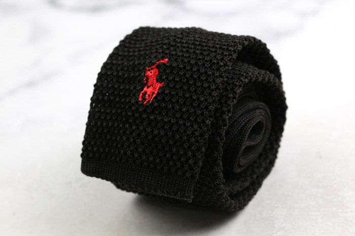 【イタリア製】POLO by RALPH LAUREN ニットタイ ブラック Yahoo!オークション -「ラルフローレン ニットタイ」(ラルフ