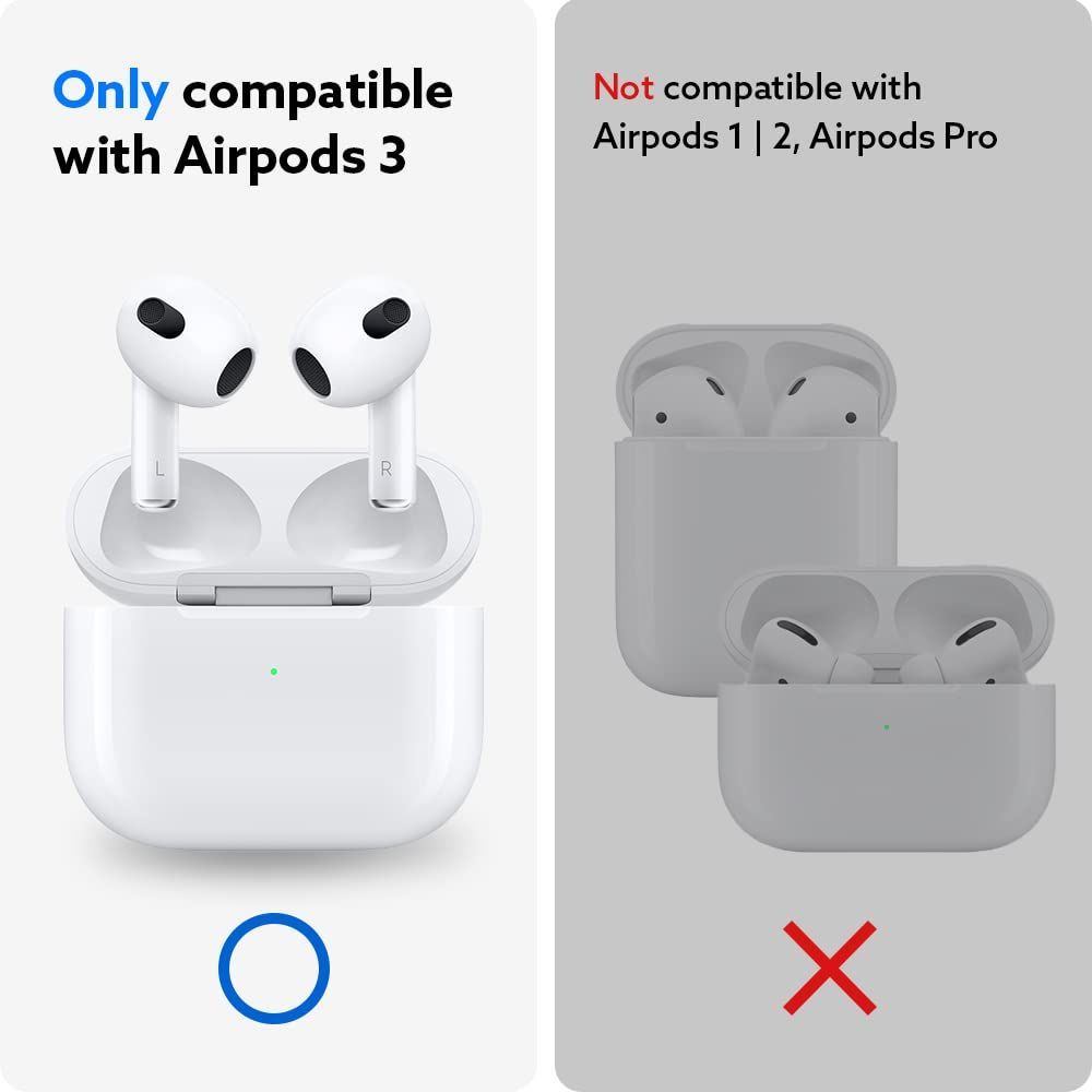 AirPods3ケース⭐ブラック⭐シリコン⭐カラビナ付き - その他