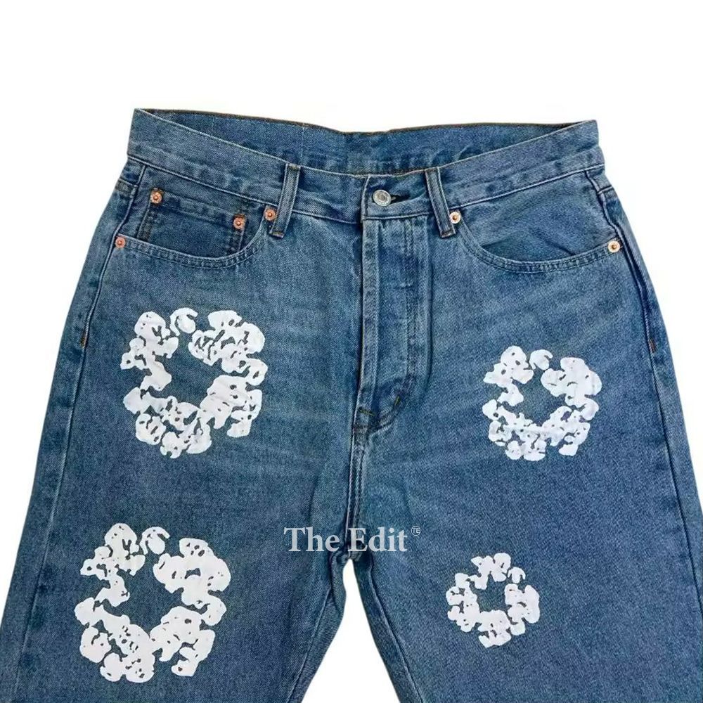 Levi's 花柄プリント デニムジャケット　デニムティアーズ　コラボ Levi's 花柄プリント デニムジャケット デニムティアーズ コラボ