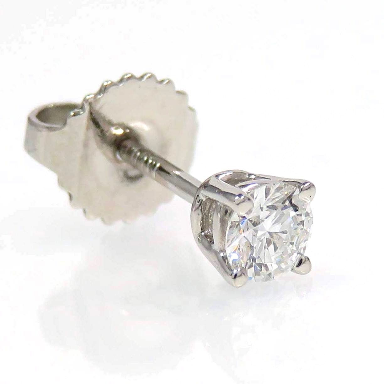 TIFFANY-Co ティファニー Pt950 ダイヤモンド ソリティア ピアス プラチナ