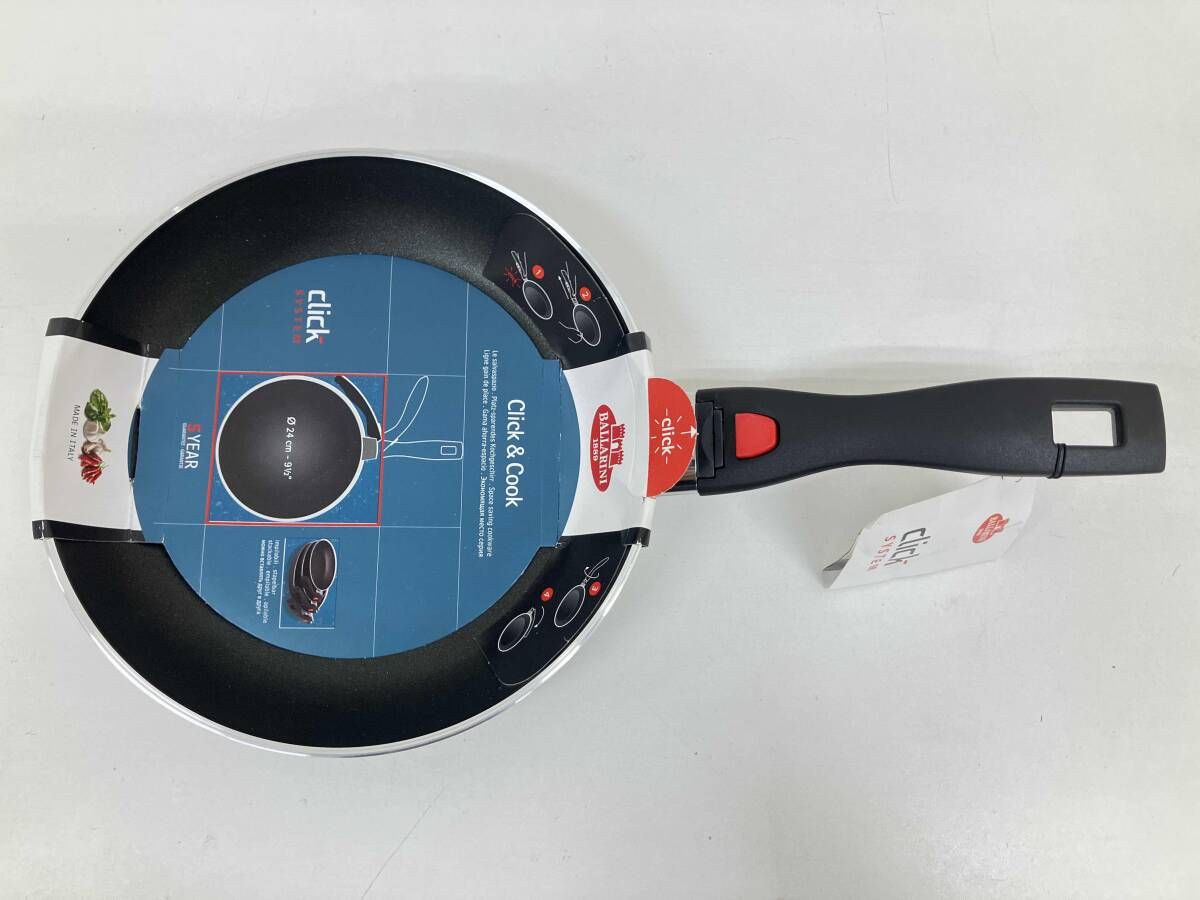 BALLARINI バラリーニ Click - Cook クリック-クック ファミリアAセット 2個 フライパン1個セット 取説付き
