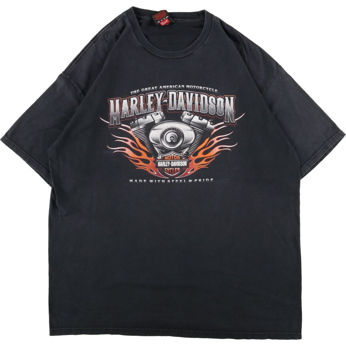 古着 ハーレーダビッドソン Harley-Davidson 両面プリント モーター 