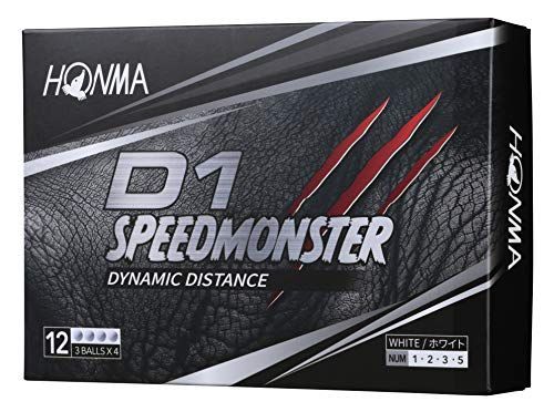 ホワイト 本間ゴルフ HONMA ゴルフボール D1 SPEED MONSTER スピード