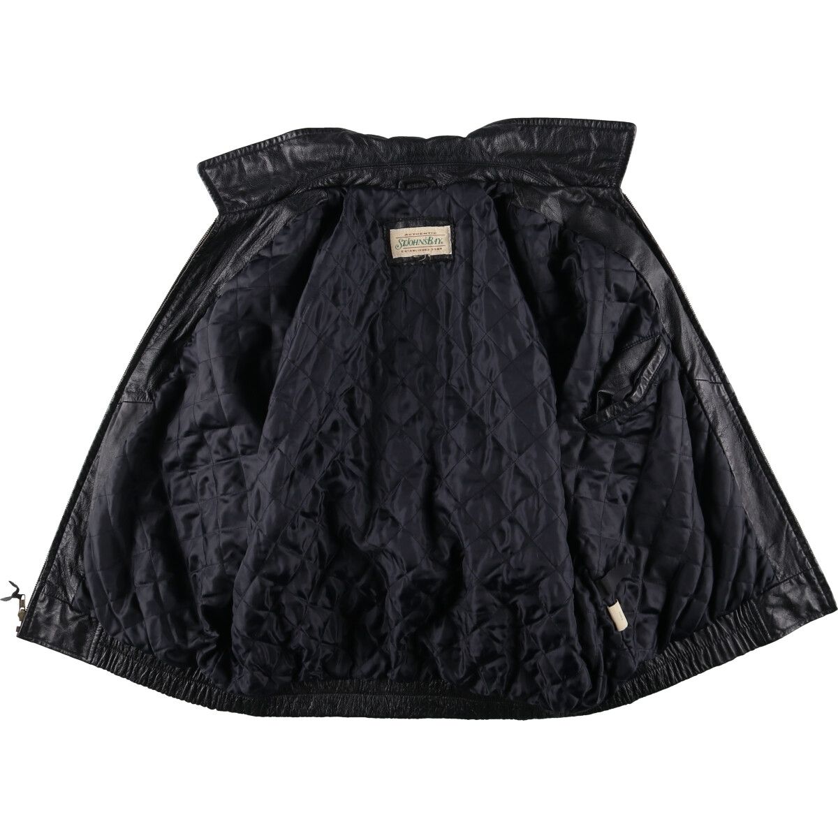 古着 90年代 セントジョンズベイ ST JOHN'S BAY レザーブルゾンタイプ