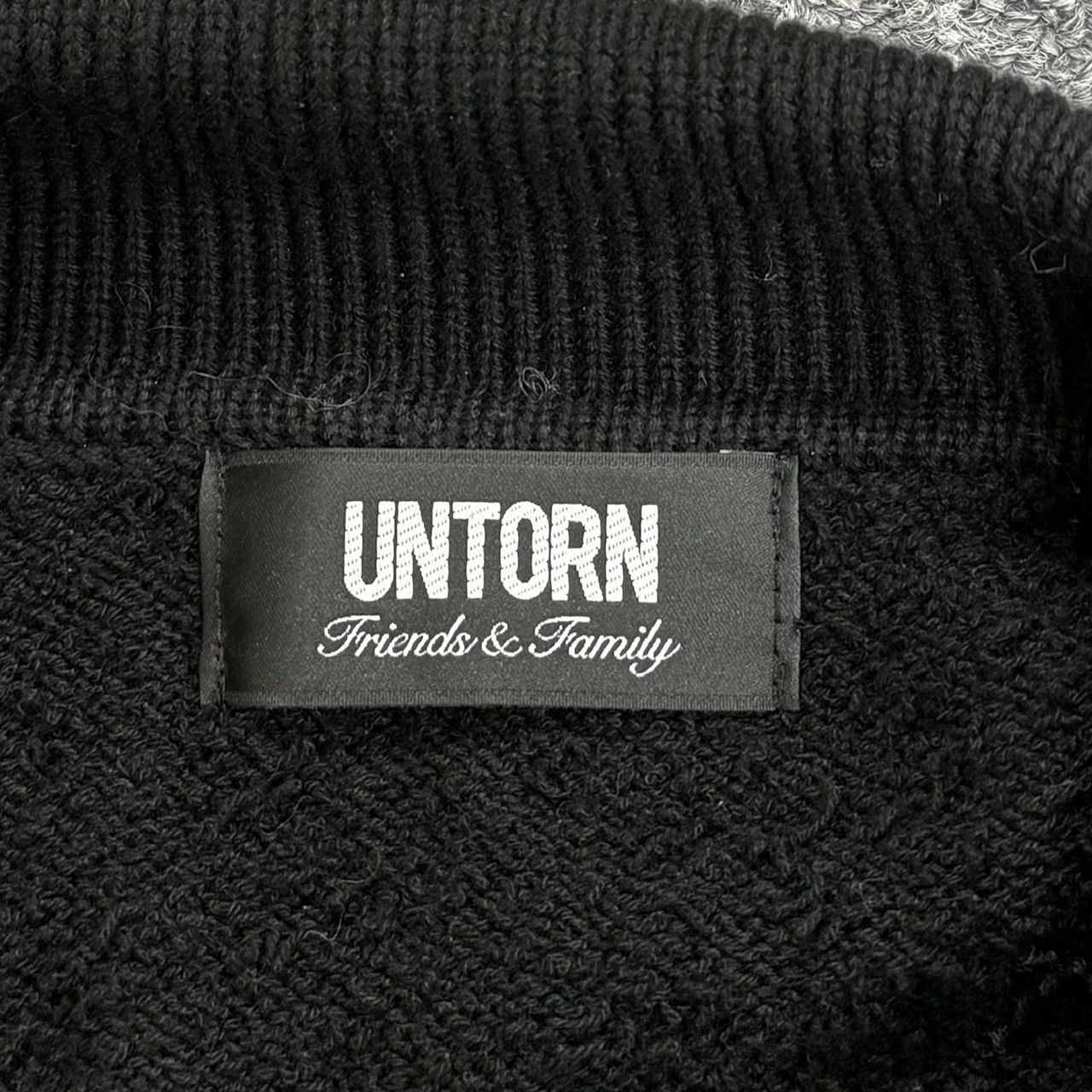 UNTORN Fuzzy Knit Polo ニットポロカーディガン セーター