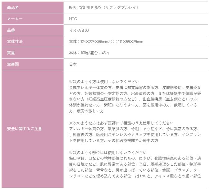 新作もいち早くお手元に！ リファダブルレイ フェイスラインケア RR-AB00 訳あり品