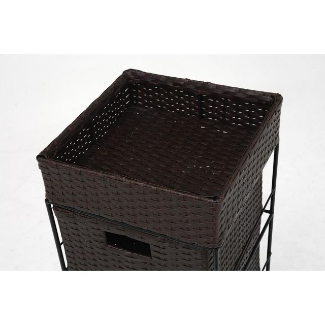 萩原 Hagihara RAN-2410DBR ランドリー 新生活 インテリア 家具おしゃれ