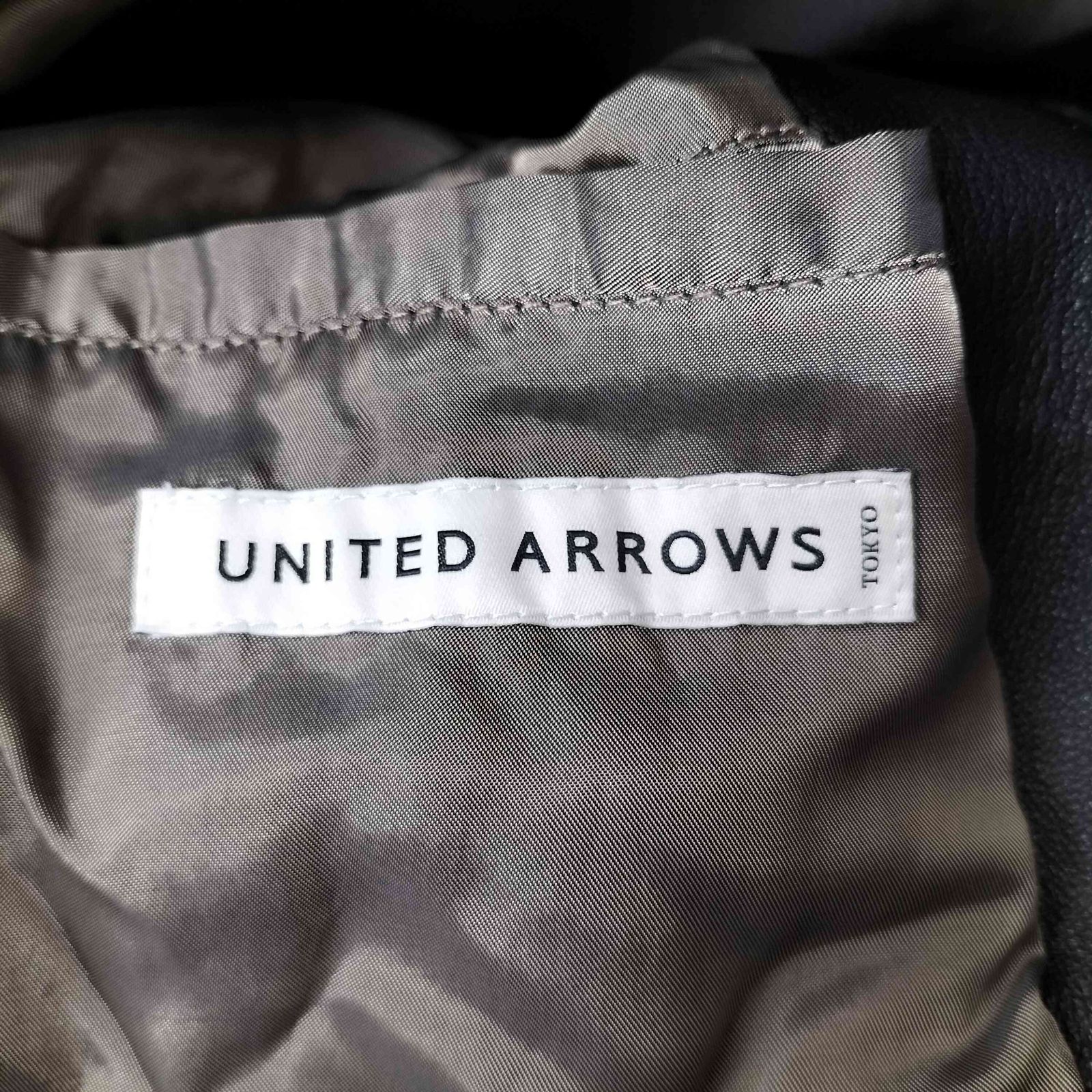 ユナイテッドアローズ UNITED ARROWS シープスキン レザー ジップ 