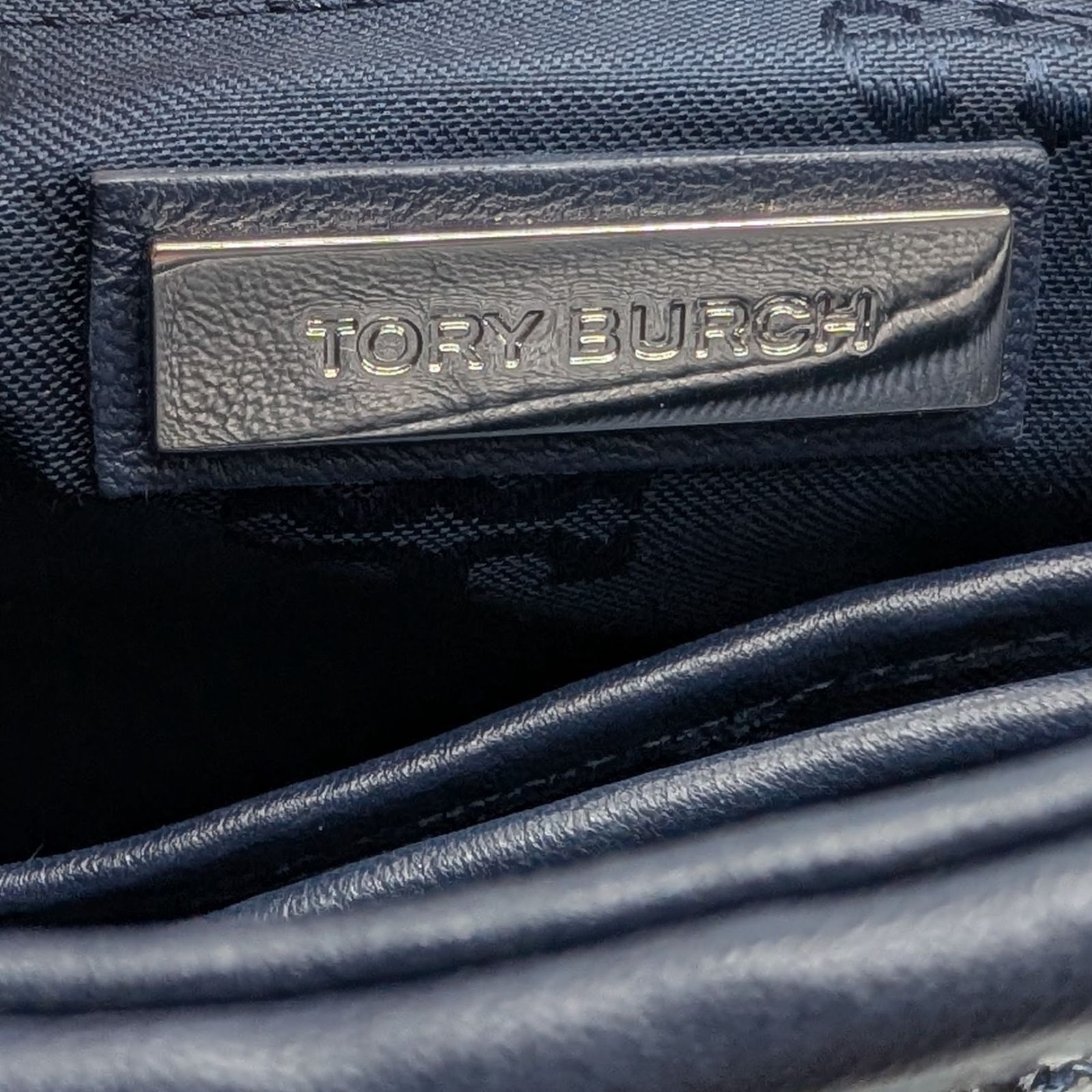 美品】トリーバーチ/TORYBURCH チェーン ショルダーバッグ ツイード