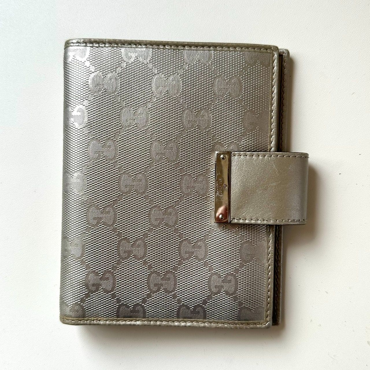 グッチ GUCCI システム手帳 アジェンダ インプリメ シルバー