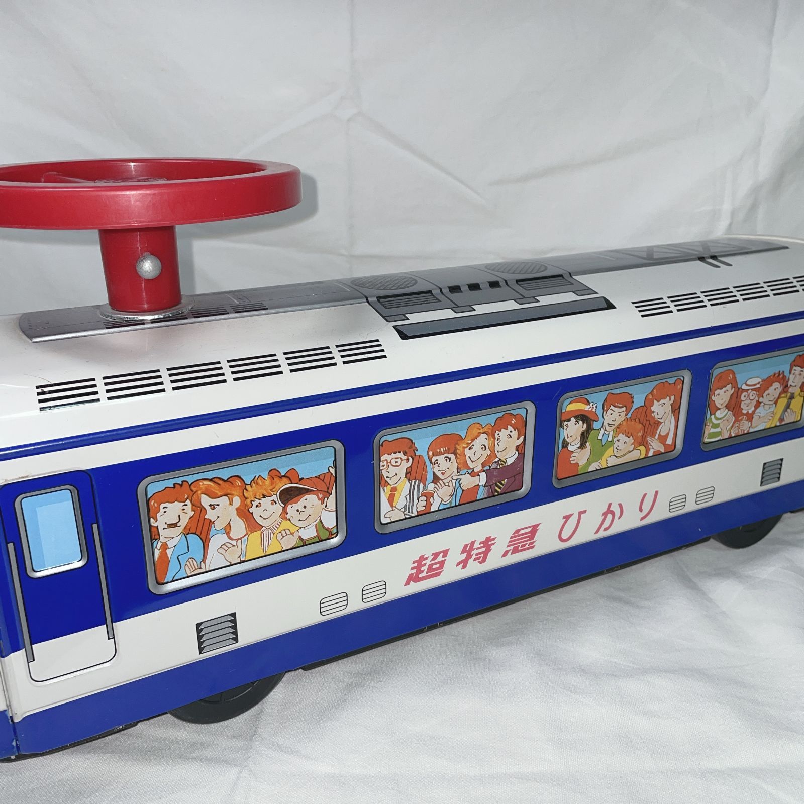 イチコー 超特急 ひかり ハンドル付き 昭和レトロ ブリキおもちゃ