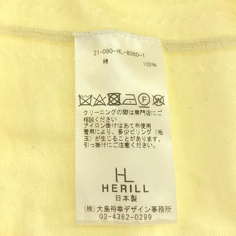 HERILL ヘリル　コットンニット　サイズ0 HERILL / ヘリル | コットンクルーネックニット | 0 | クリーム