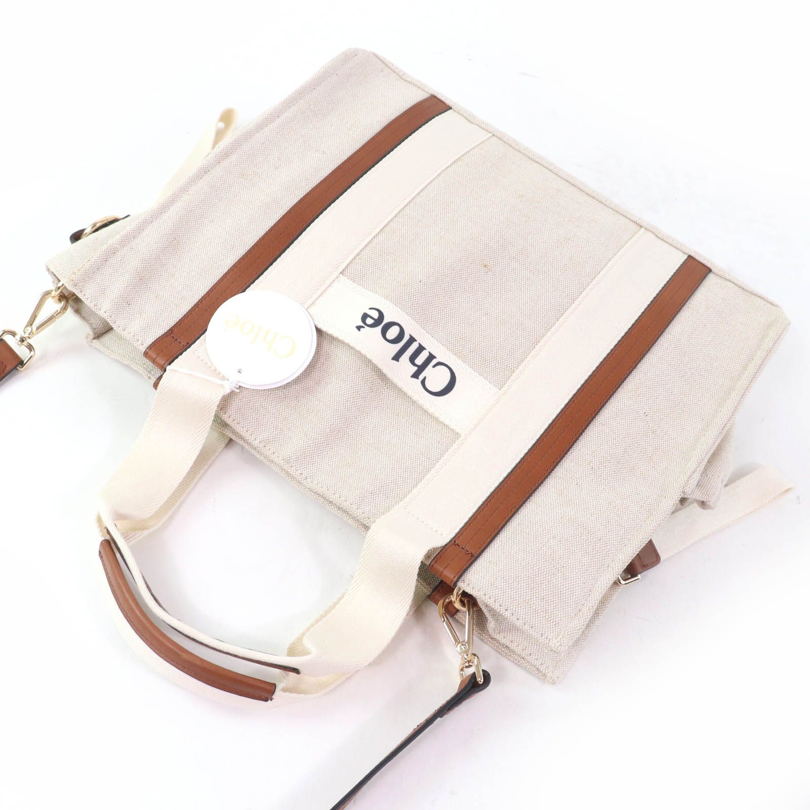 新品未使用Chloé マザーズバッグ ベージュ キャンバス 【公式通販】